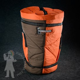 XL Professional djembe bag - Dark Orange/Brown