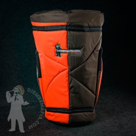 XL Profesional djembe bag - Orange/Brown
